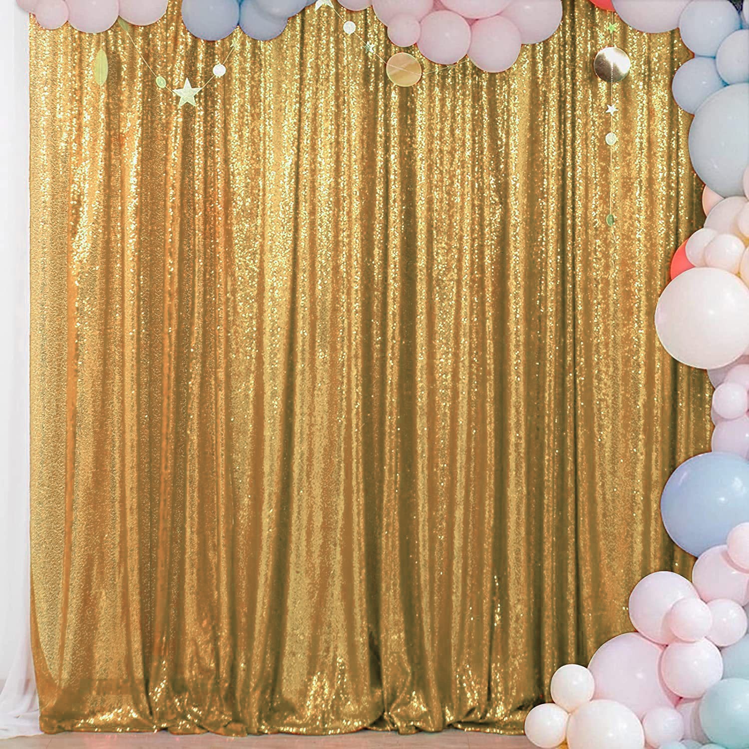 4 yards Glitz Sequins Fabric Bolt New Gold
