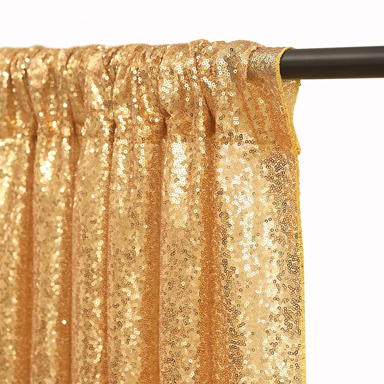 4 yards Glitz Sequins Fabric Bolt Gold