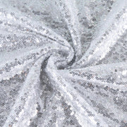 4 yards Glitz Sequins Fabric Bolt Silver