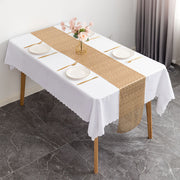 Glitz Sequins 110" x 12" Table Runner Champagne Gold