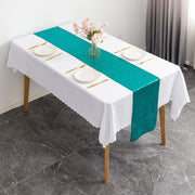 Glitz Sequins 110" x 12" Table Runner Malachite Green
