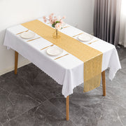 Glitz Sequins 110" x 12" Table Runner Gold