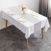 Glitz Sequins 110" x 12" Table Runner Silver