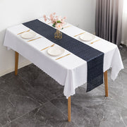 Glitz Sequins 110" x 12" Table Runner Dark Blue