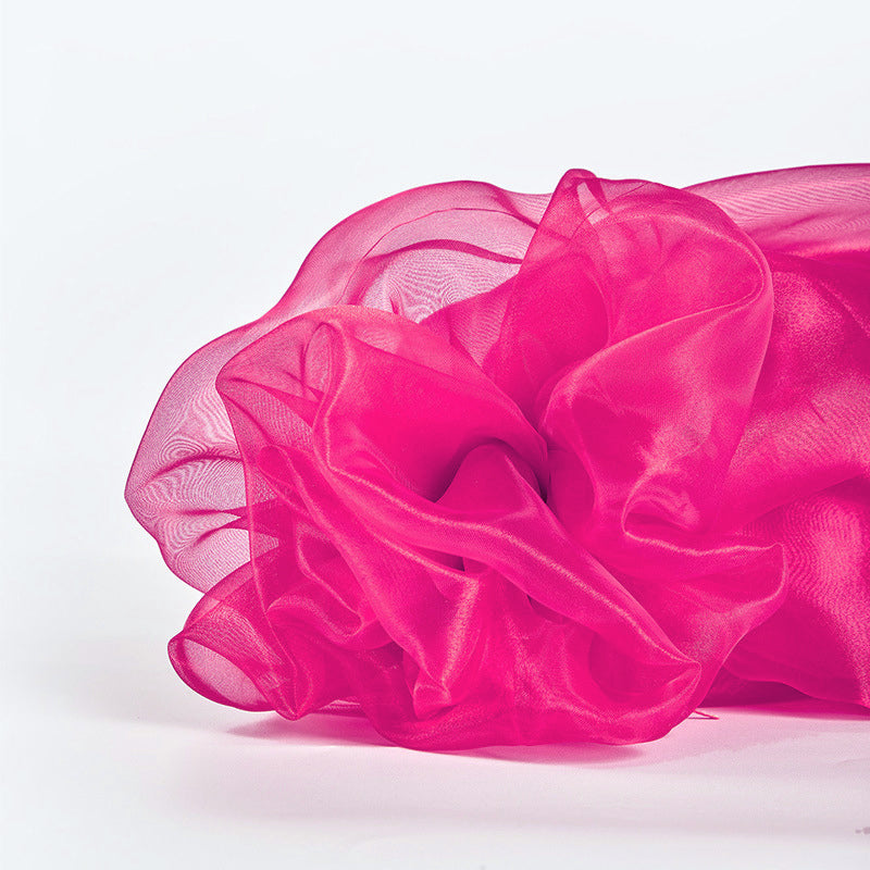 40 yards x 59" Sheer Organza Fabric Roll/Bolt Rose Red
