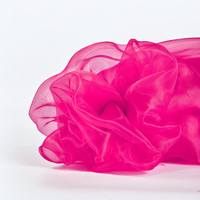 40 yards x 59" Sheer Organza Fabric Roll/Bolt Dark Pink