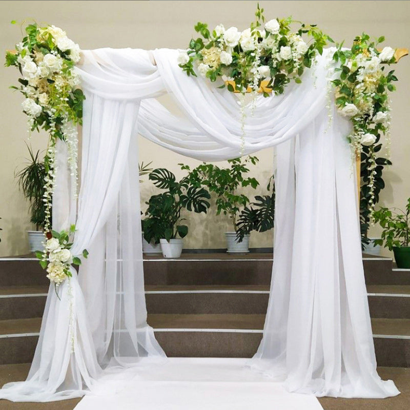 Sheer Organza Wedding Arch Draping Fabric 20ft White