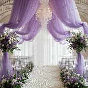 Sheer Organza Wedding Arch Draping Fabric 20ft Light Purple