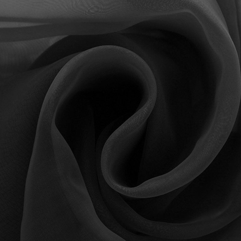 Sheer Organza Wedding Arch Draping Fabric 20ft Black