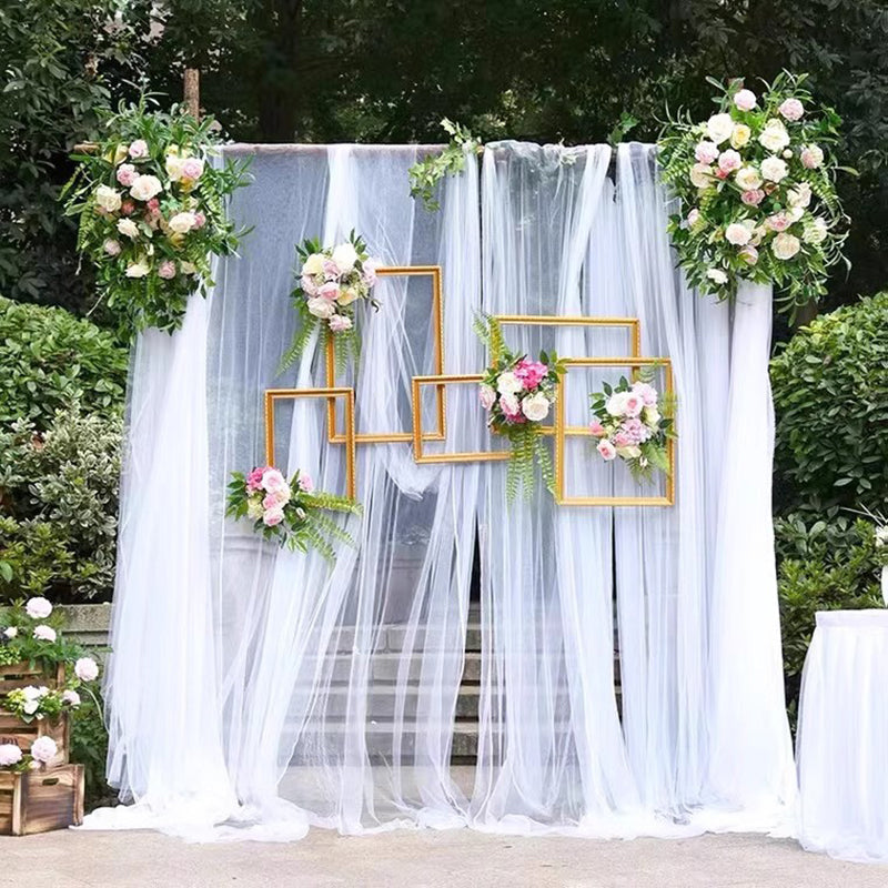 Sheer Organza Wedding Arch Draping Fabric 20ft White