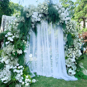 Sheer Organza Wedding Arch Draping Fabric 20ft White