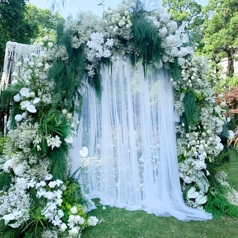 Sheer Organza Wedding Arch Draping Fabric 20ft White