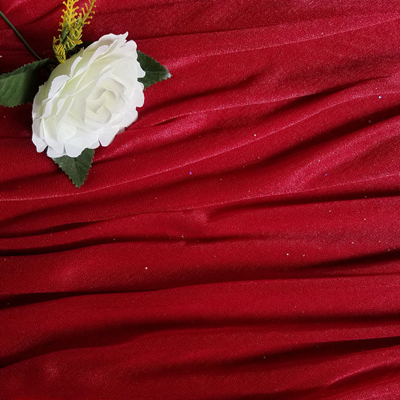 Sheer Wedding Arch Drape 5ftx32ft Burgundy