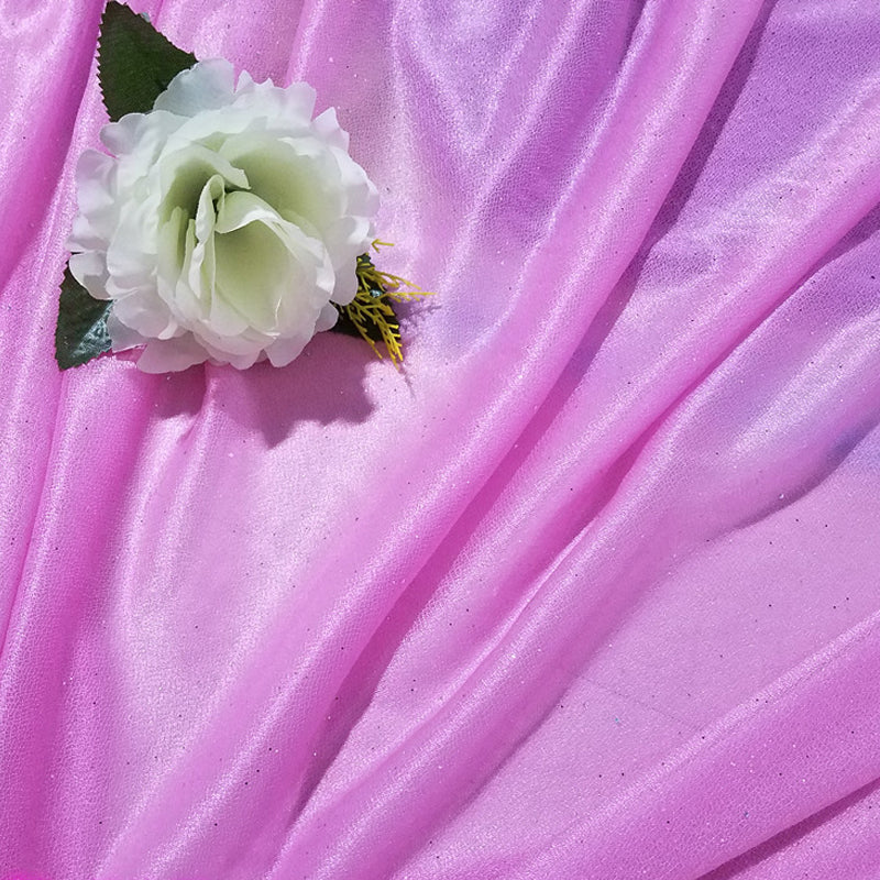 Sheer Wedding Arch Drape 5ftx32ft Pink