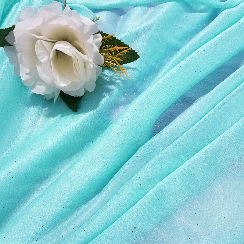 Sheer Wedding Arch Drape 5ftx32ft Tiffany Blue