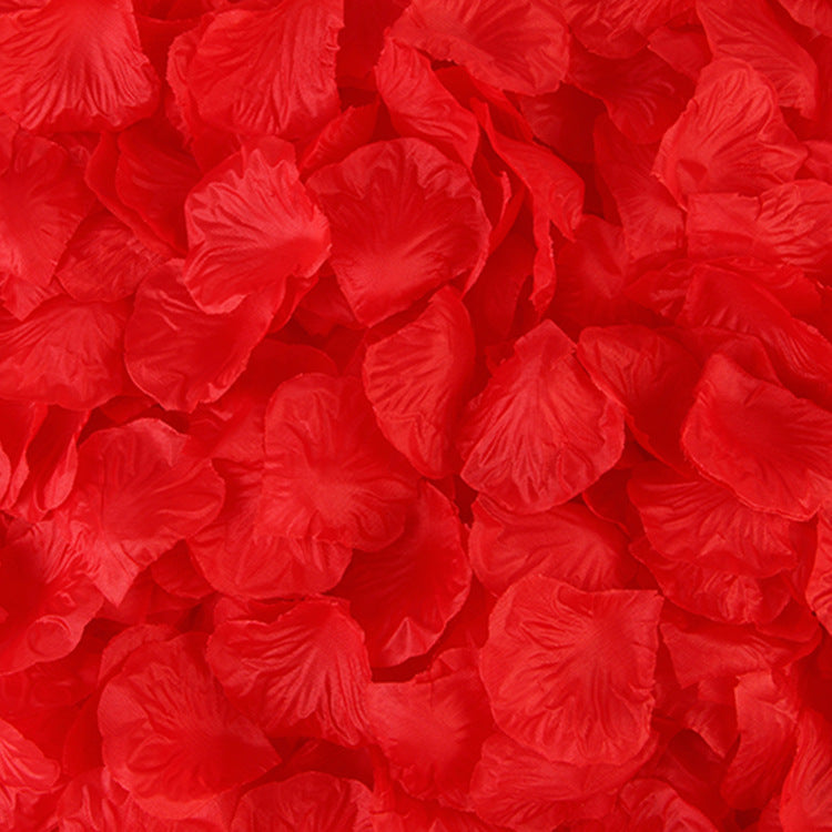 500 Pieces Artificial Silk Rose Petals Flower Decoration Red