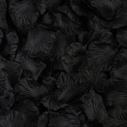 500 Pieces Artificial Silk Rose Petals Flower Decoration Black