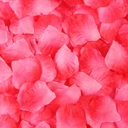 500 Pieces Artificial Silk Rose Petals Flower Decoration Gradient Peach Red