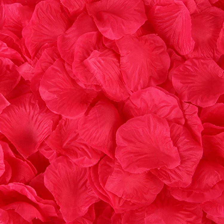 500 Pieces Artificial Silk Rose Petals Flower Decoration Rose Red