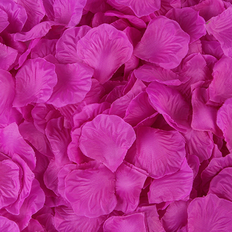 500 Pieces Artificial Silk Rose Petals Flower Decoration Purple
