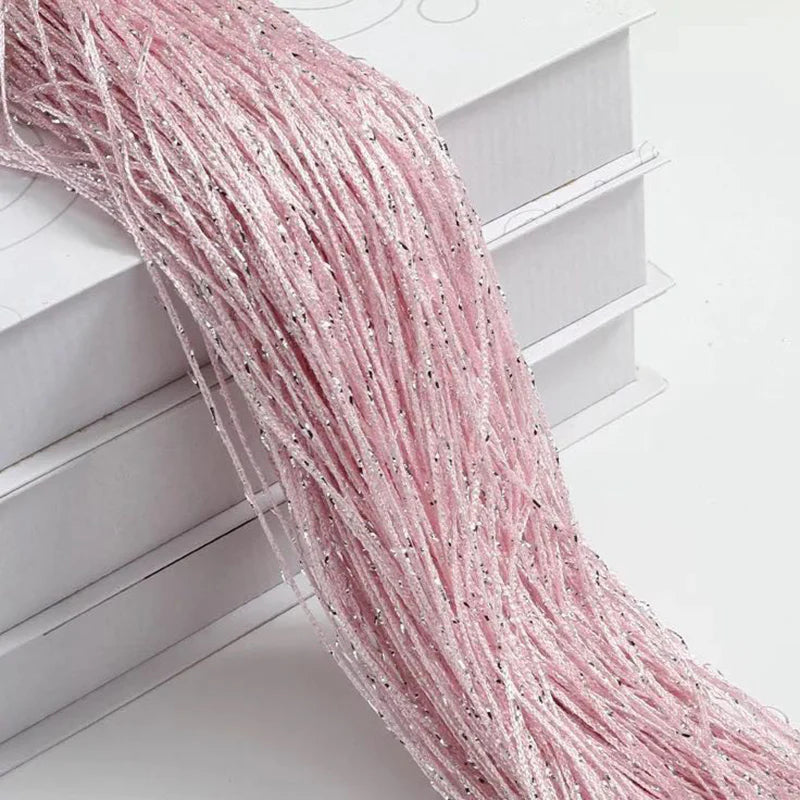 3ftx7ft Tassel String Drape/Backdrop Curtains Pink