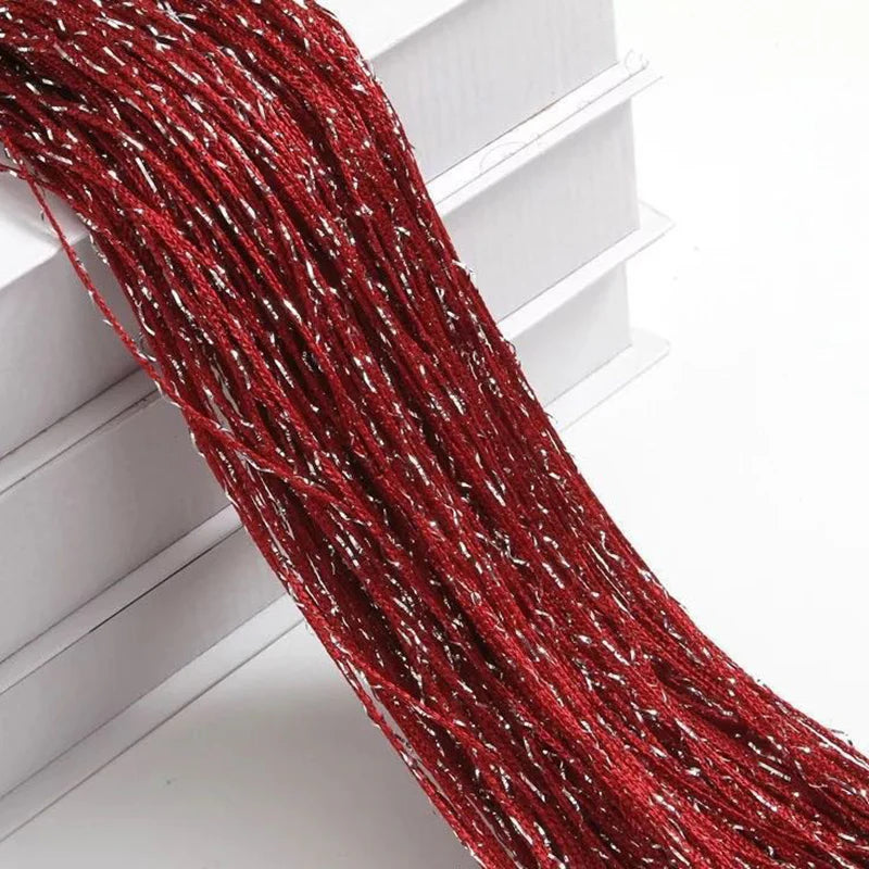 3ftx7ft Tassel String Drape/Backdrop Curtains Burgundy