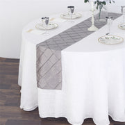 Polyester 108"x12" Table Runner Silverygrey
