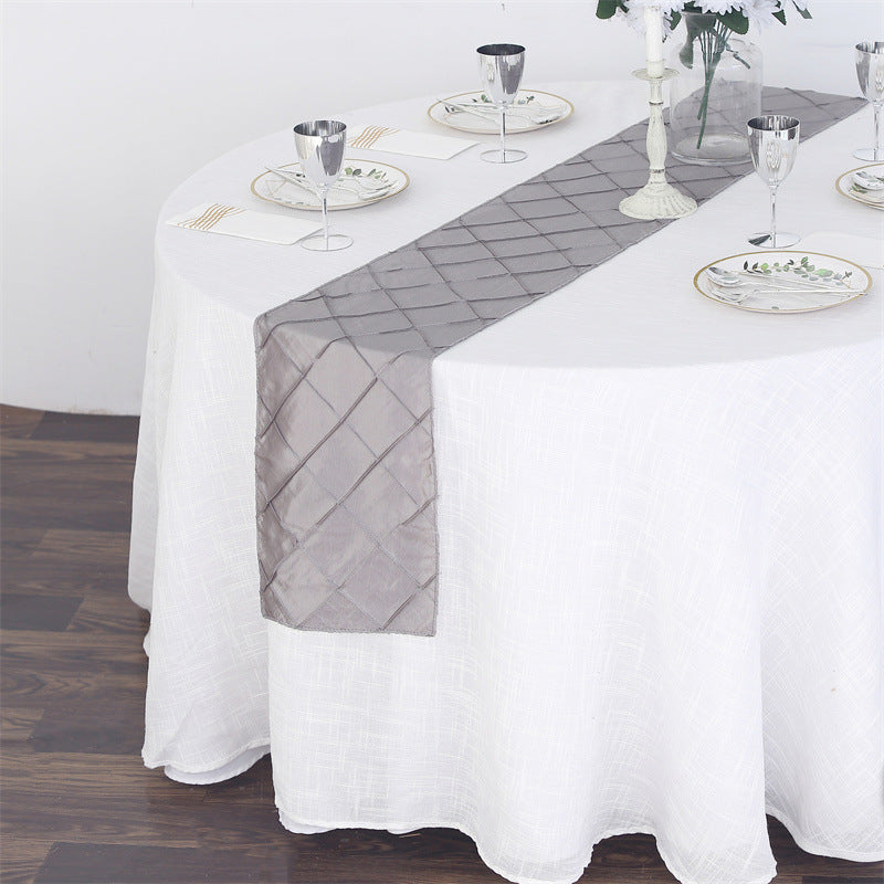 Polyester 108"x12" Table Runner Silverygrey