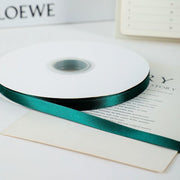 3/8" Width x 100 Yards Single Face Satin Ribbon Emerald Green