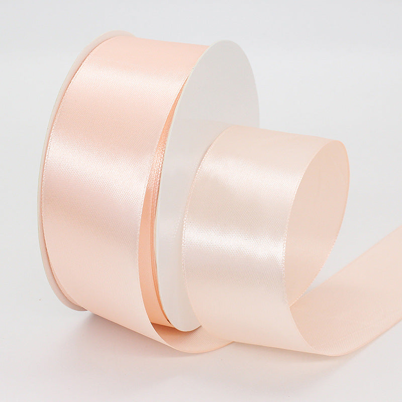1.5"x 50 Yards Single Face Decorative Satin Ribbon Champagne Pink