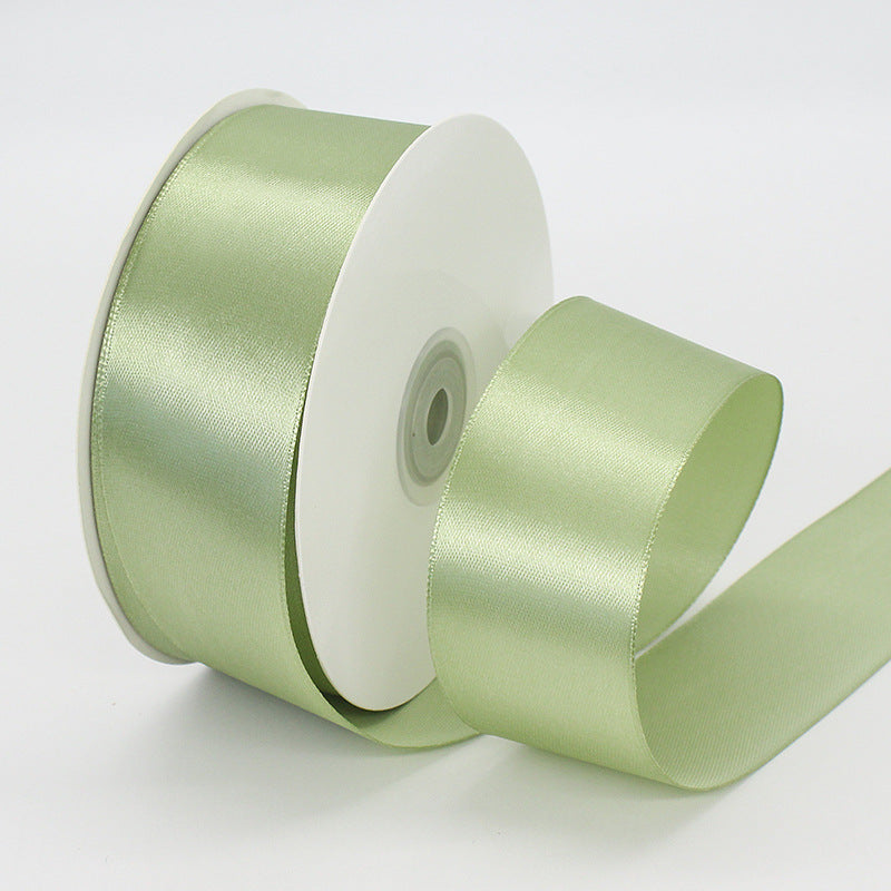 1.5"x 50 Yards Single Face Decorative Satin Ribbon Sage Green