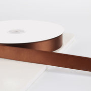 7/8"x 100 Yards Single Face Decorative Satin Ribbon Brown