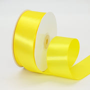 1.5"x 50 Yards Single Face Decorative Satin Ribbon Yellow