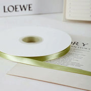 3/8" Width x 100 Yards Single Face Satin Ribbon Green Apple