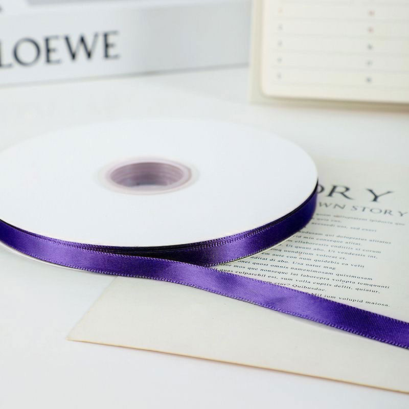 3/8" Width x 100 Yards Single Face Satin Ribbon Haze Purple
