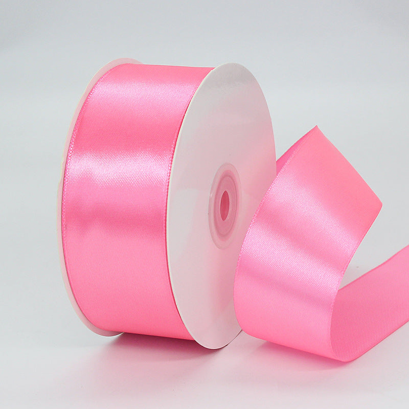 1.5"x 50 Yards Single Face Decorative Satin Ribbon Peach Red