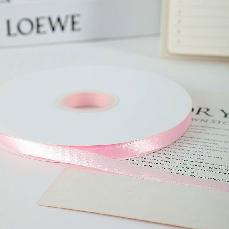 3/8" Width x 100 Yards Single Face Satin Ribbon Light Pink