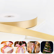 7/8"x 100 Yards Polyester Ribbon Thin Solid Frabic Ribbons for Gift Wrapping, DIY Crafts Bows, Invitations, Floral Bouquets, Christmas Wedding Party Valentine's Decor
