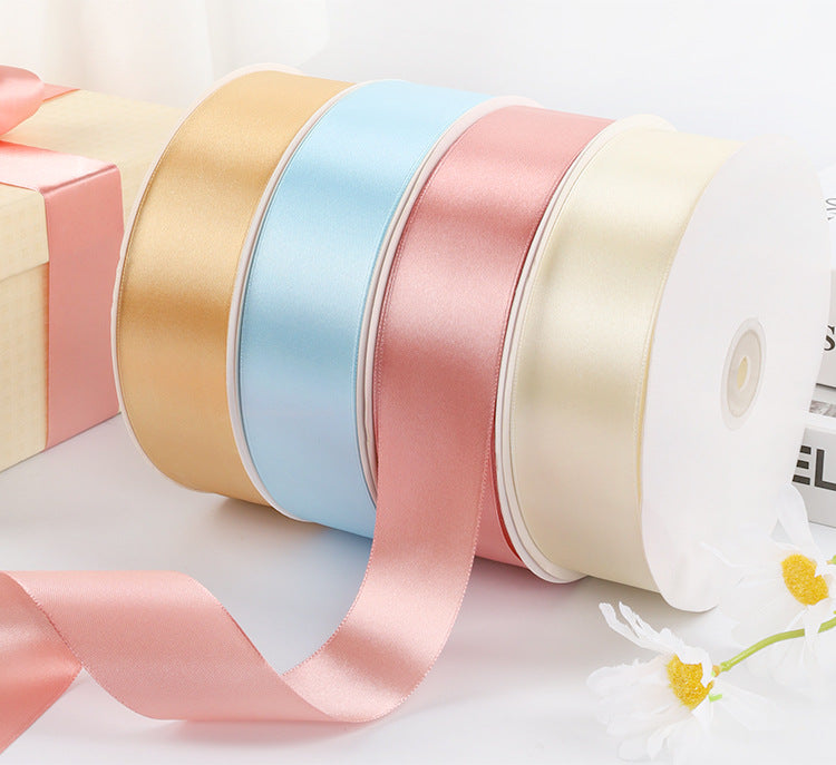 Single Face Decorative Satin Ribbon 50 Yards 1.5" Black