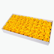 50PCS Soap Flower Roses Rosas Floral Shaped Scented Bath Body Shower Light Orange