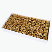 50PCS Soap Flower Roses Rosas Floral Shaped Scented Bath Body Shower Light Coffee