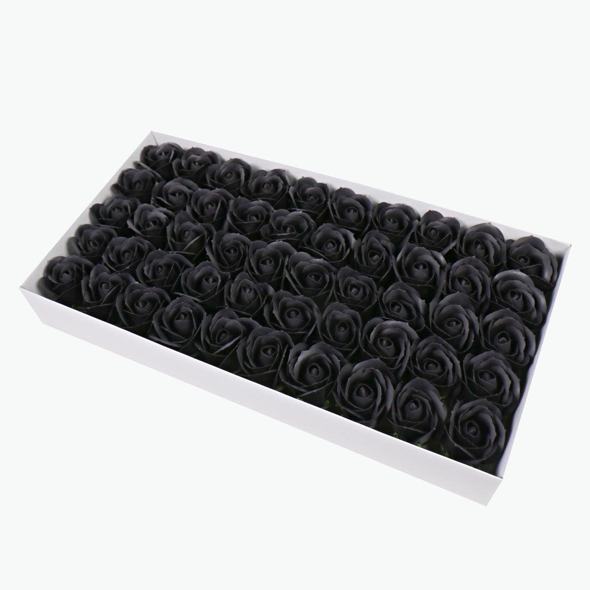 50PCS Soap Flower Roses Rosas Floral Shaped Scented Bath Body Shower Black