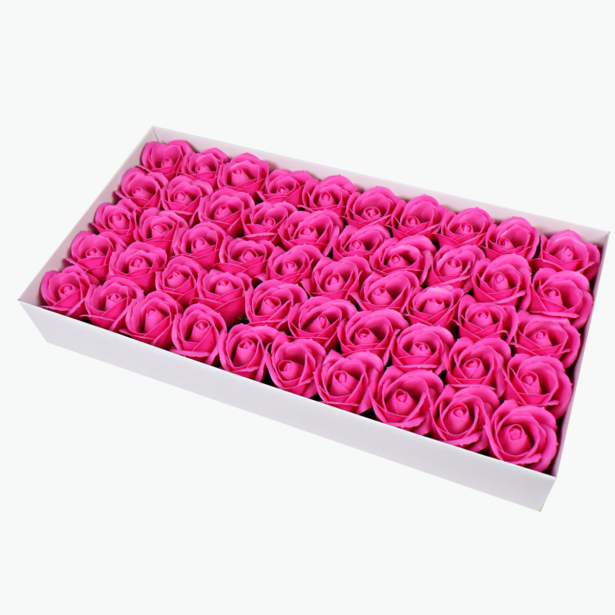 50PCS Soap Flower Roses Rosas Floral Shaped Scented Bath Body Shower Rose Red