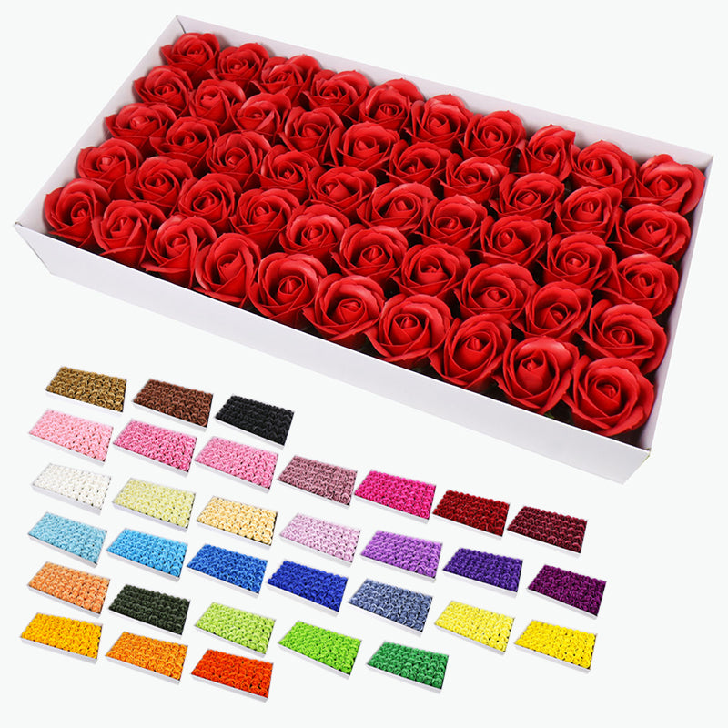 Floral Scented Bath Soap Rose Flower Petals, Plant Essential Oil Rose Soap Set Gifts Ideas for Her Women Girls Mom Valentine's Day, Gift Box