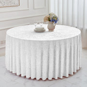 Round Tablecloth Premium Velvet Table Cloth for Wedding, Party, Banquet, and Events