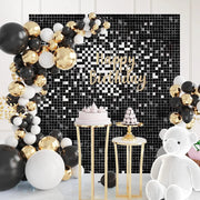 Spangle Shimmer Sequin Wall Panel Backdrops (24 panels) Black