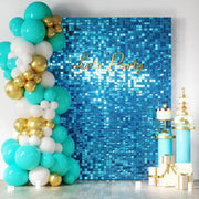 Spangle Shimmer Sequin Wall Panel Backdrops (24 panels) Lake Blue