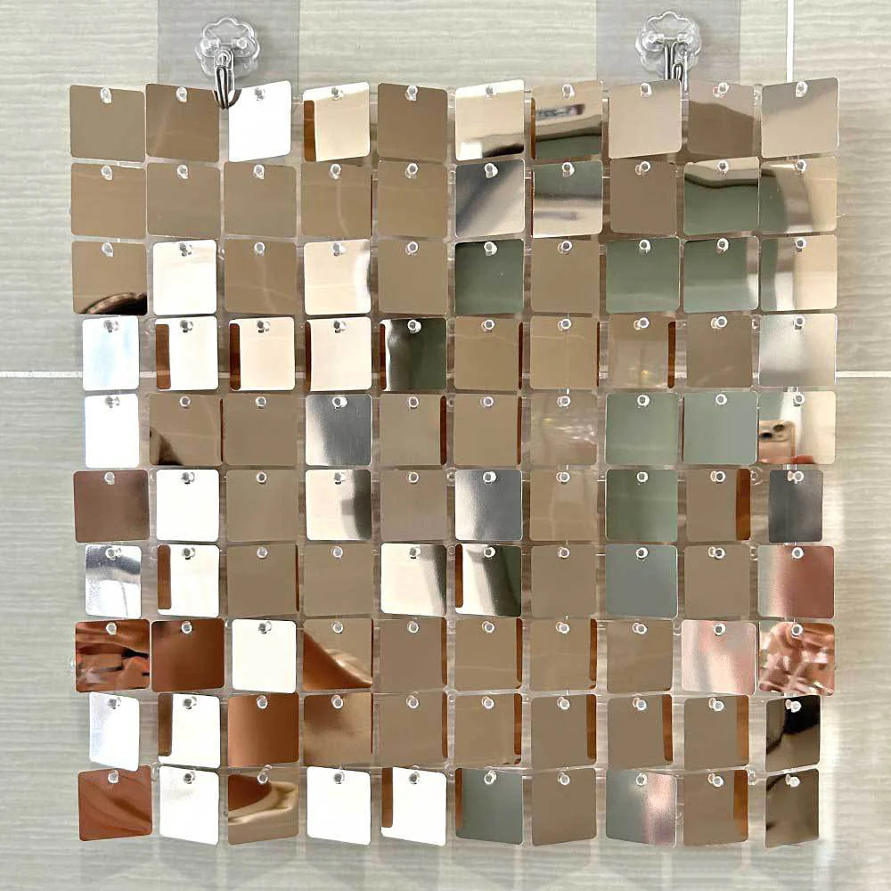 Spangle Shimmer Sequin Wall Panel Backdrops (24 panels) Champagne Gold
