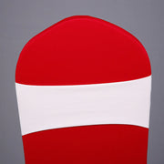 5 Pc Spandex Chair Band White