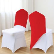 Single-Leg Stretchable Spandex Chair Cover 5PCS With Backrest Decoration Universal Chair Cover And Protective Cover Suitable For Weddings Parties Banquets Festivals Celebrations